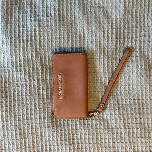 Michael Kors Tan Phone Wristlet